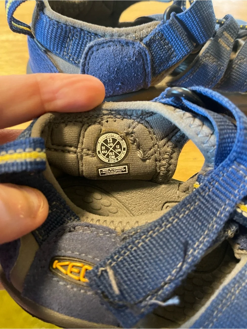 Keen Newport H2 Hiking Sandals Size 13 Youth Blue Water Shoes Casual Outdoor